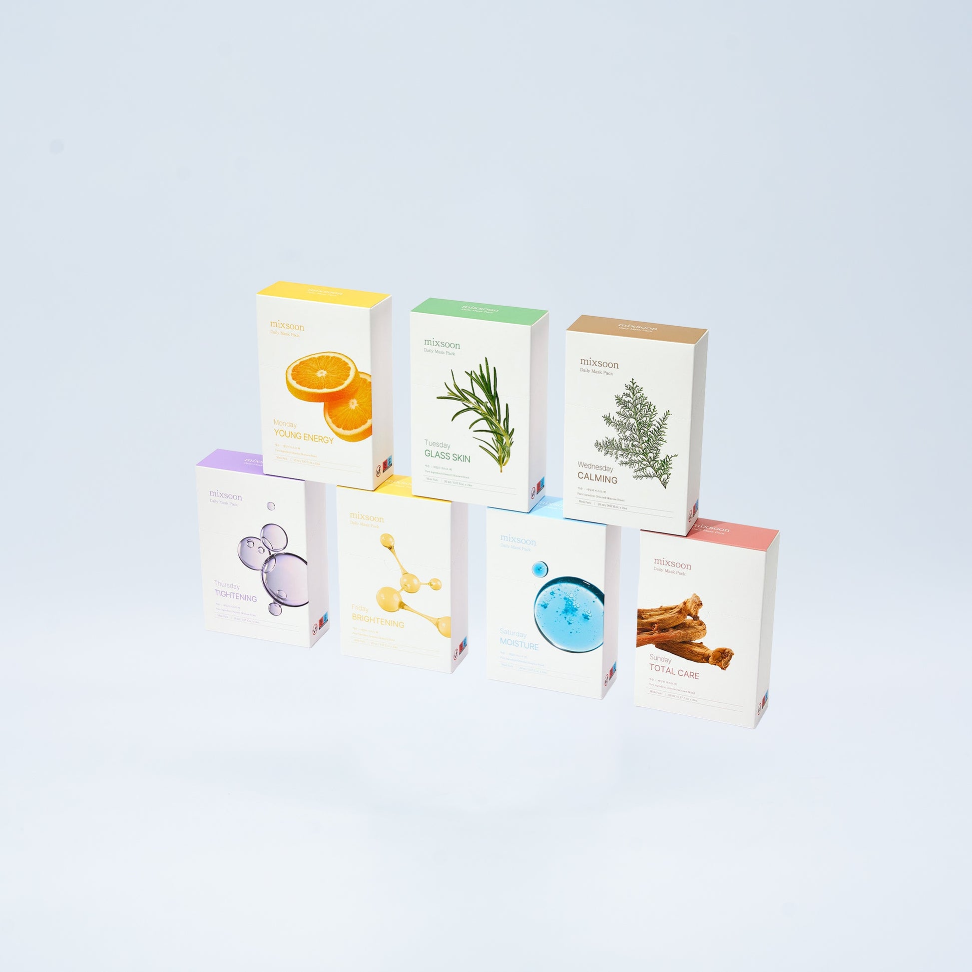 Daily Mask Pack 10 Sheets Set - 7 Types